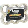 Duck Max Strength Heavy-Duty Packing Tape, 1.88" x 54.6 yds., Clear, 6/Pack (241513)