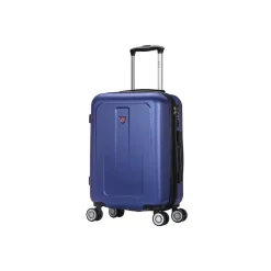 DUKAP Crypto 19.75" Hardside Carry-On Suitcase, 4-Wheeled Spinner, TSA Checkpoint Friendly, Blue (DKCRY00S-BLU)