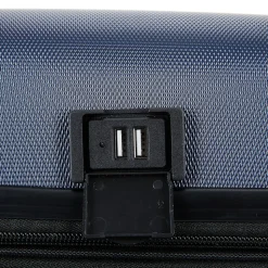 DUKAP Intely 2-Piece Hardside Spinner Luggage Set, TSA Checkpoint Friendly, Blue (DKINT0SM-BLU)