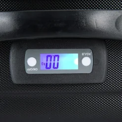 DUKAP Intely 2-Piece Hardside Spinner Luggage Set, TSA Checkpoint Friendly, Black (DKINT0SM-BLK)