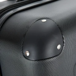 DUKAP Intely 2-Piece Hardside Spinner Luggage Set, TSA Checkpoint Friendly, Black (DKINT0SM-BLK)