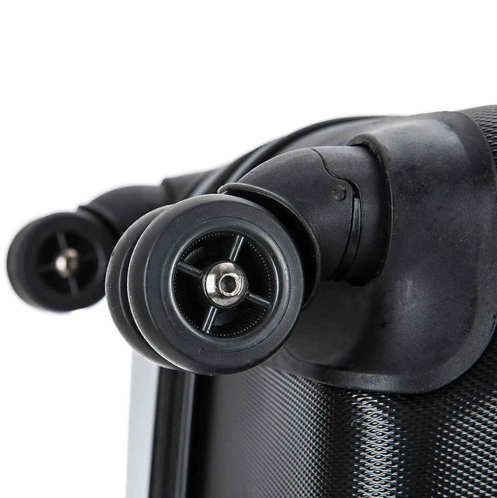 DUKAP Intely 2-Piece Hardside Spinner Luggage Set, TSA Checkpoint Friendly, Black (DKINT0SM-BLK)