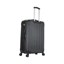 DUKAP Intely 3-Piece Hardside Spinner Luggage Set, TSA Checkpoint Friendly, Black (DKINTSML-BLK)