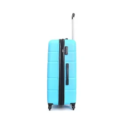 DUKAP Rodez 3-Piece Hardside Spinner Luggage Set, TSA Checkpoint Friendly, Light Blue (DKRODSML-LBL)