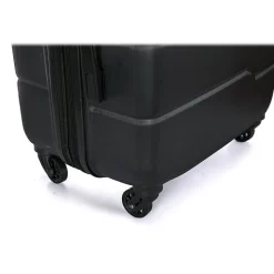 DUKAP Rodez 3-Piece Hardside Spinner Luggage Set, TSA Checkpoint Friendly, Black (DKRODSML-BLK)