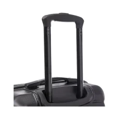 DUKAP Sense 3-Piece Hardside Spinner Luggage Set, Black (DKSENSML-BLK)