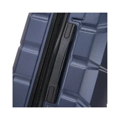 DUKAP Sense 3-Piece Hardside Spinner Luggage Set, Blue (DKSENSML-BLU)