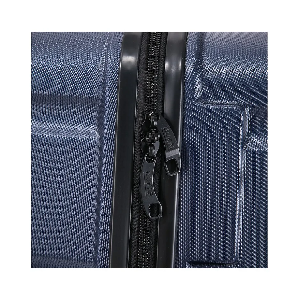 DUKAP Sense 3-Piece Hardside Spinner Luggage Set, Blue (DKSENSML-BLU)