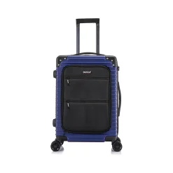 DUKAP Tour 20" Hardside Carry-On Suitcase, 4-Wheeled Spinner, TSA Checkpoint Friendly, Blue (DKTOU00S-BLU)