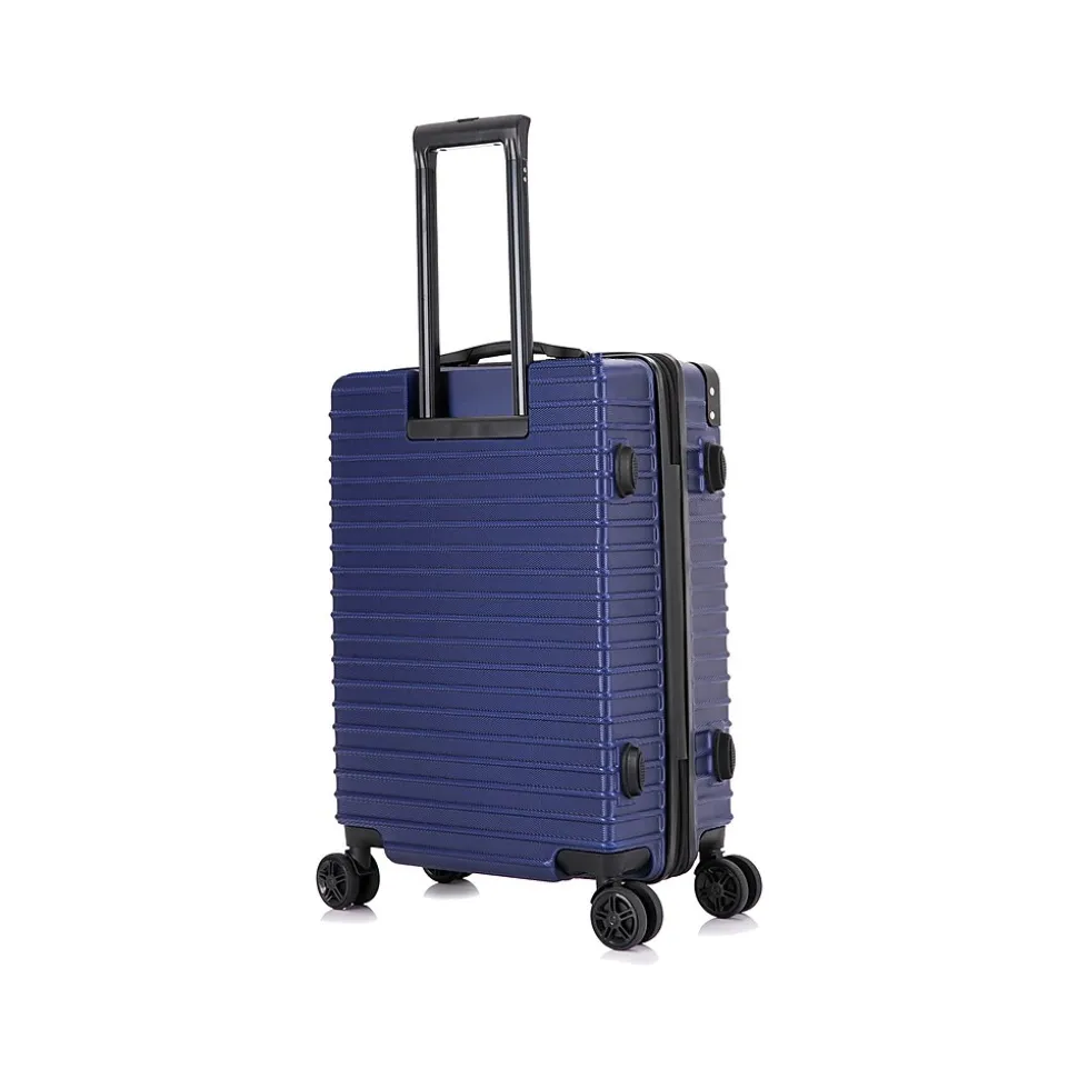 DUKAP Tour 20" Hardside Carry-On Suitcase, 4-Wheeled Spinner, TSA Checkpoint Friendly, Blue (DKTOU00S-BLU)