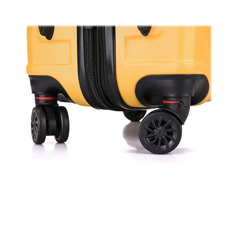 DUKAP Zonix 20" Hardside Carry-On Suitcase, 4-Wheeled Spinner, Mustard (DKZON00S-MUS)