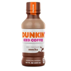 Dunkin' Donuts Iced Mocha Coffee, 13.7 oz., 12/Carton (049000072389)