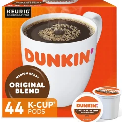 Dunkin' Original Blend Coffee Keurig® K-Cup® Pods, Medium Roast, 44/Box (006933)