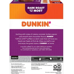 Dunkin' Turtle Love Coffee Keurig® K-Cup® Pods, Dark Roast, 22/Box (5000367615)