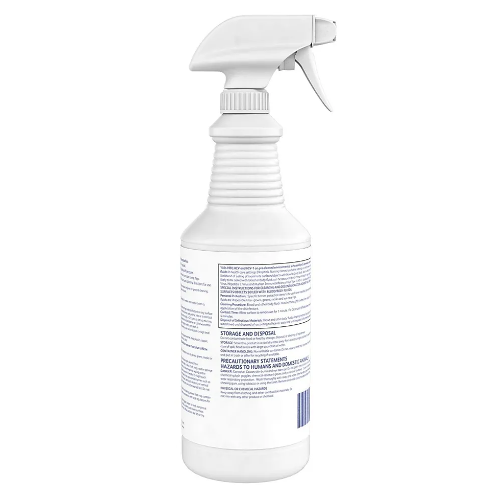 Dymon Avert Cleaner Disinfectant, Chlorine, 32 oz., 12/Carton (100842725)