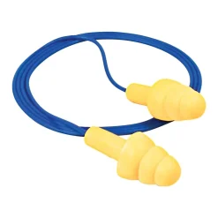 E-A-R UltraFit Corded Earplugs, Yellow, 100/Box (340-4004)