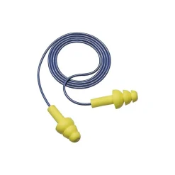 E-A-R UltraFit Corded Earplugs, Yellow, 100/Box (340-4004)