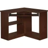 Easy 2 Go 36" W L-Shaped Computer Desk, Resort Cherry (951572-CC)