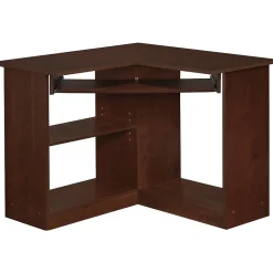 Easy 2 Go 36" W L-Shaped Computer Desk, Resort Cherry (951572-CC)