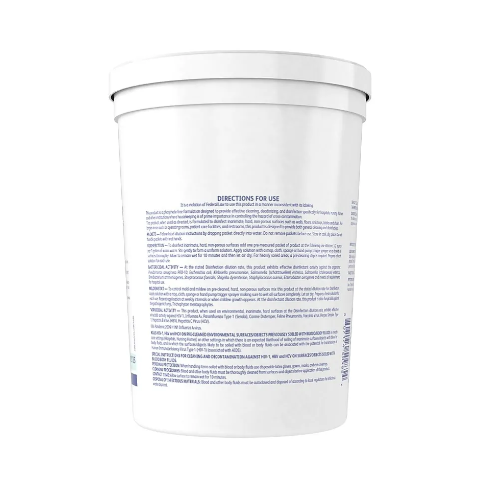 Easy Paks Detergent/Disinfectant, Original Scent, .5 oz. Packets, 90/Tub, 2 Tubs/Carton (DVO5412135)