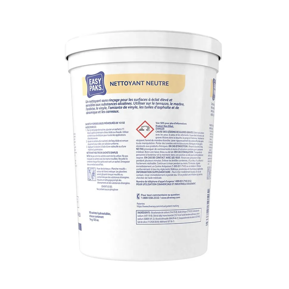 Easy Paks Neutral Cleaner, .5oz Pine Forest Packets, 90/Tub, 2 Tubs/Carton (990653)