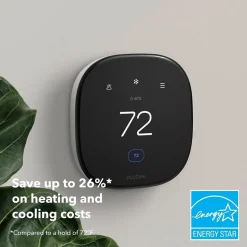 Ecobee Enhanced Smart Programmable Touch-Screen Wi-Fi Thermostat (EB-STATE6L-01)
