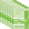 Ecology College Ruled Filler Paper, 8.5" x 11", 3-Hole Punched, 150 Sheets/Pack, 6/Bundle (PAC3202-6)