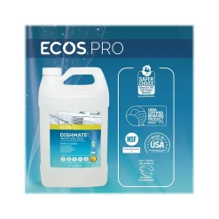 ECOS PRO Dishmate Liquid Dish Soap, Unscented, 128 oz. (PL9721/04)