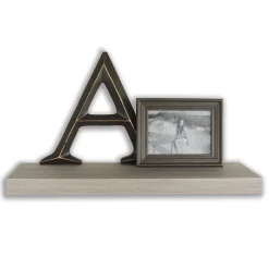 Eden Grove Floating Single Wall Shelf, 24"W, Driftwood (0191903)