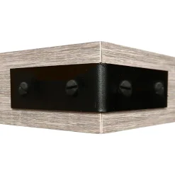 Eden Grove MDF Mounted Shelf with Metal Corners, Oak (9602068E)