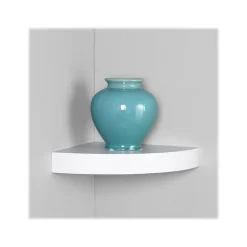 Eden Grove Wood Mounted Wall Shelf, 11.8", White (0191806)