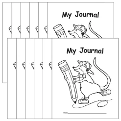 Edupress My Journal, 8.5" x 7", 32 Pages, White, 12/Pack (EP-143-12)