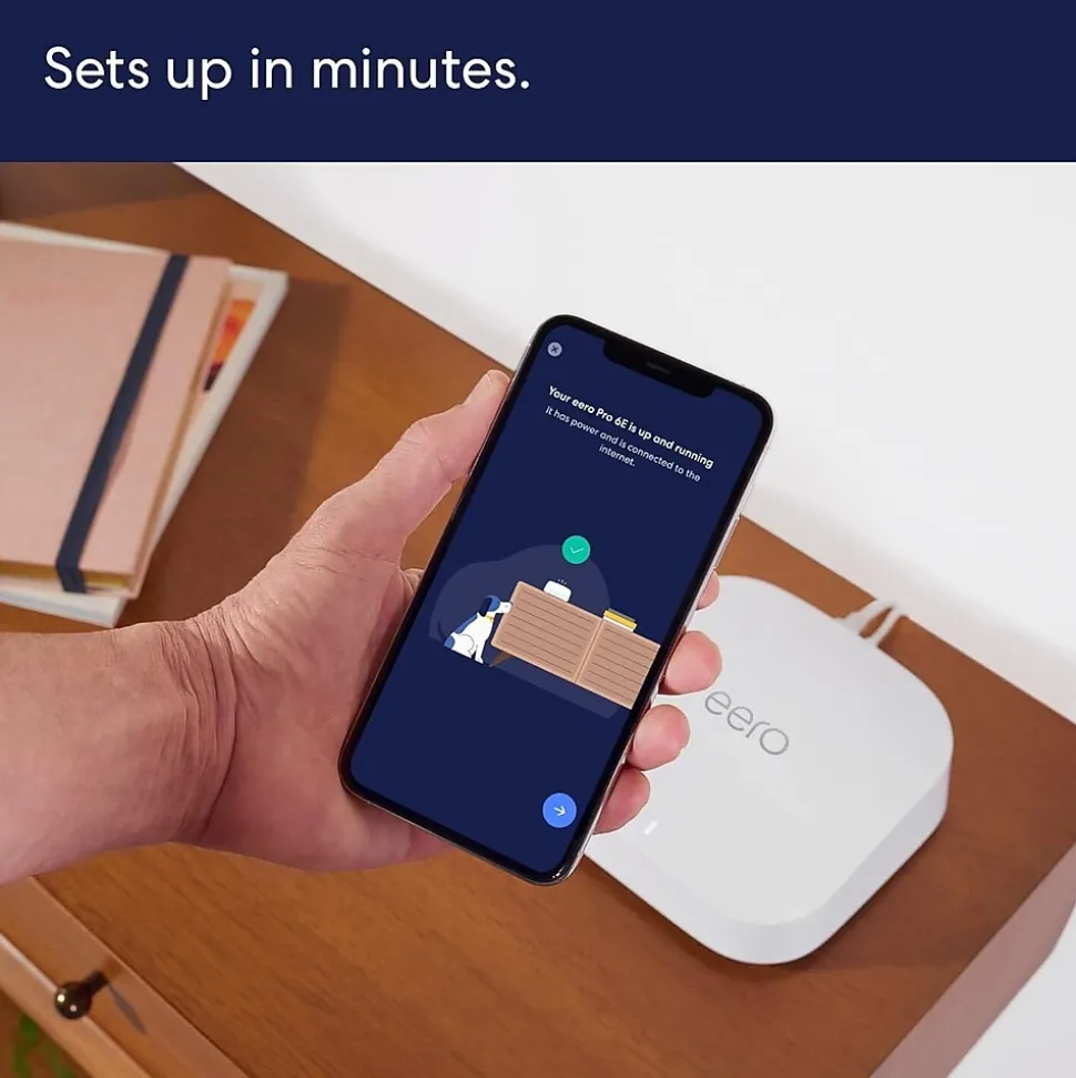 Eero AX2300 Tri Band MU-MIMO WiFi 6E Gaming Router, White (B091G65HH6)