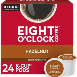 Eight O'Clock Hazelnut Coffee Keurig® K-Cup® Pods, Medium Roast, 24/Box (6406)