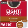 Eight O'Clock Hazelnut Coffee Keurig® K-Cup® Pods, Medium Roast, 96/Carton (64060)