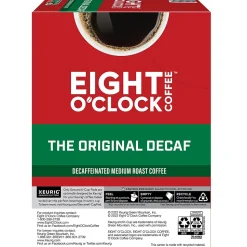 Eight O'Clock Original Blend Decaf Coffee, Medium Roast, Keurig® K-Cup® Pods, 24/Box (06425)