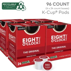 Eight O'Clock Original Coffee Keurig® K-Cup® Pods, Medium Roast, 96/Carton (64053)