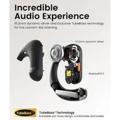 EKSAtelecom S30 Bluetooth On-Ear Headset, Black (T-QM01-01)