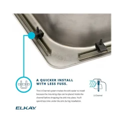 Elkay Celebrity 3-Hole Single-Bowl Drop In Sink, 21.25