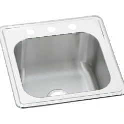 Elkay Celebrity Stainless Steel 20" x 20" x 10-1/8", Single Bowl Top Mount Laundry Sink (ESE2020101)