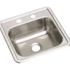 Elkay Dayton Bar Sink, Stainless Steel, Single Bowl, Top Mount, Satin (D115152)