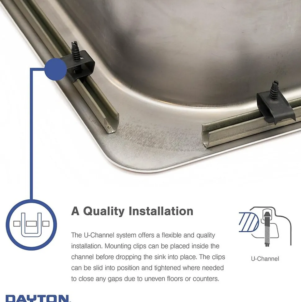 Elkay Dayton Stainless Steel 25" x 21-1/4" x 6-9/16", Single Bowl Top Mount Sink, Satin (D125213)