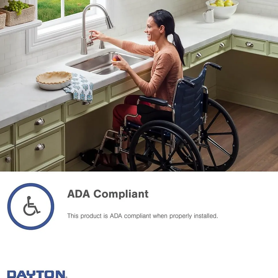 Elkay Dayton Stainless Steel 15" x 15" x 5-3/16", Single Bowl Top Mount Bar Sink, Satin (D115161)