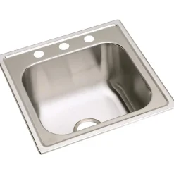 Elkay Dayton Stainless Steel 20" x 20" x 10-1/8", Single Bowl Top Mount Laundry Sink (DPC12020101)