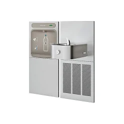 Elkay EZH2O Bottle Filling Station with Soft Sides Single Fountain, Stainless Steel (EZWS-SS8K)