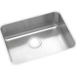 Elkay Lustertone Classic Single-Bowl Undermount Sink, 18.25" x 23.5" x 4.38", Stainless Steel, Lustrous Satin (ELUHAD211545)