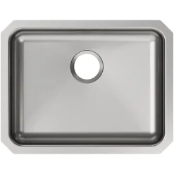 Elkay Lustertone Classic Single-Bowl Undermount Sink, 18.25" x 23.5" x 5.38", Stainless Steel, Lustrous Satin (ELUHAD211555)