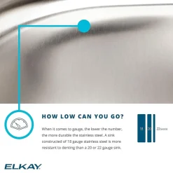 Elkay Lustertone Stainless Steel 30-1/2