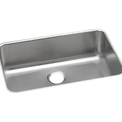 Elkay Lustertone Stainless Steel 26-1/2" x 18-1/2" x 8", Single Bowl Undermount Sink (ELUH2416)