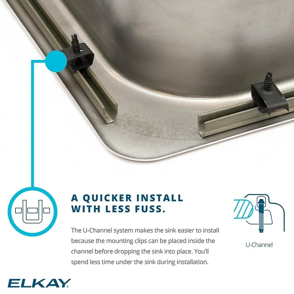 Elkay Pacemaker 43" Double Basin Drop In Stainless Steel Kitchen Sink (PSR43221)